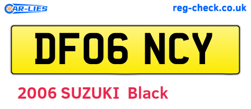 DF06NCY are the vehicle registration plates.