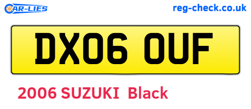 DX06OUF are the vehicle registration plates.