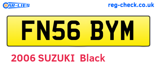 FN56BYM are the vehicle registration plates.