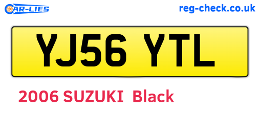 YJ56YTL are the vehicle registration plates.