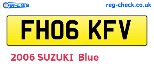 FH06KFV are the vehicle registration plates.