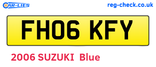 FH06KFY are the vehicle registration plates.