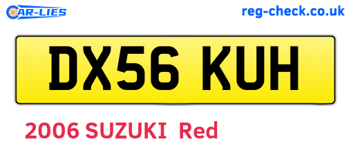 DX56KUH are the vehicle registration plates.