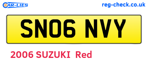 SN06NVY are the vehicle registration plates.
