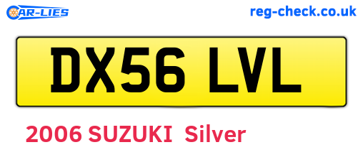 DX56LVL are the vehicle registration plates.