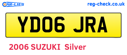 YD06JRA are the vehicle registration plates.