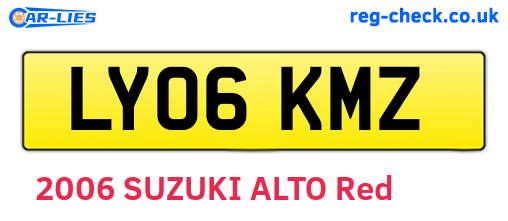 LY06KMZ are the vehicle registration plates.
