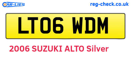 LT06WDM are the vehicle registration plates.