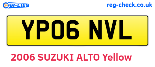 YP06NVL are the vehicle registration plates.