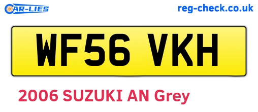 WF56VKH are the vehicle registration plates.