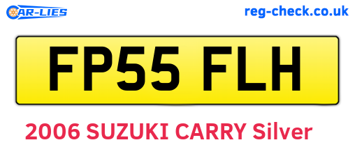 FP55FLH are the vehicle registration plates.