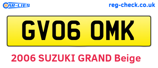 GV06OMK are the vehicle registration plates.