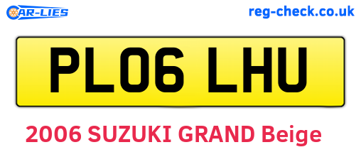 PL06LHU are the vehicle registration plates.