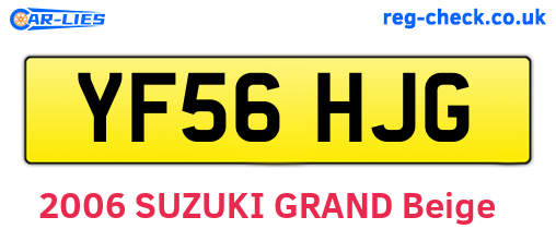 YF56HJG are the vehicle registration plates.