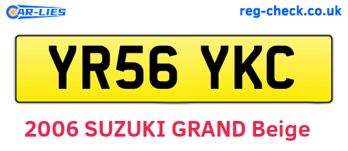 YR56YKC are the vehicle registration plates.