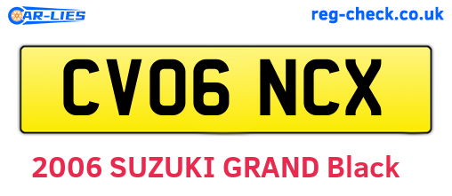 CV06NCX are the vehicle registration plates.