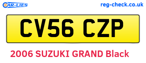 CV56CZP are the vehicle registration plates.