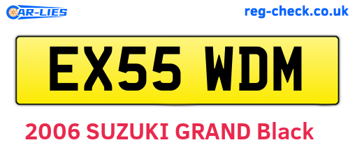 EX55WDM are the vehicle registration plates.