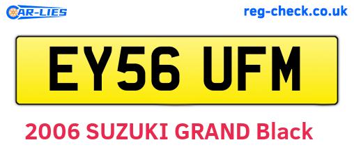 EY56UFM are the vehicle registration plates.