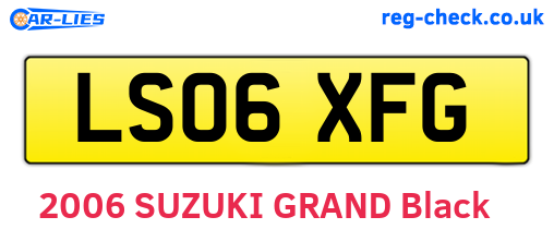 LS06XFG are the vehicle registration plates.