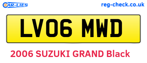 LV06MWD are the vehicle registration plates.