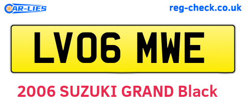 LV06MWE are the vehicle registration plates.