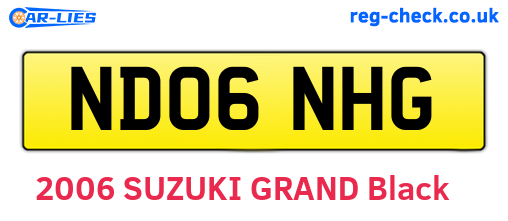 ND06NHG are the vehicle registration plates.