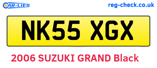 NK55XGX are the vehicle registration plates.