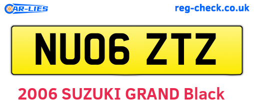 NU06ZTZ are the vehicle registration plates.