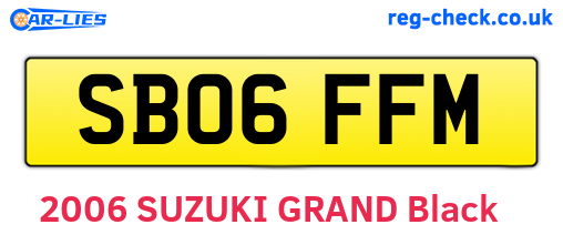 SB06FFM are the vehicle registration plates.