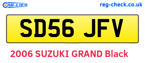 SD56JFV are the vehicle registration plates.