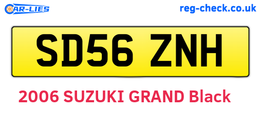 SD56ZNH are the vehicle registration plates.
