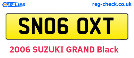 SN06OXT are the vehicle registration plates.