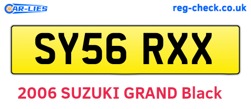 SY56RXX are the vehicle registration plates.