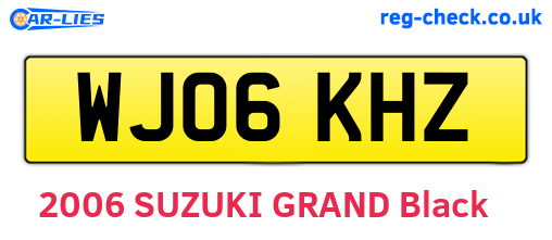 WJ06KHZ are the vehicle registration plates.