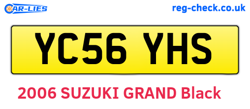 YC56YHS are the vehicle registration plates.