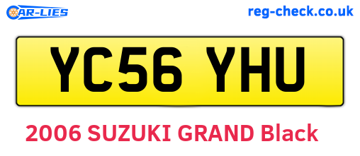 YC56YHU are the vehicle registration plates.