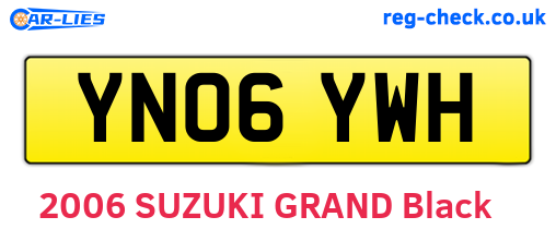 YN06YWH are the vehicle registration plates.