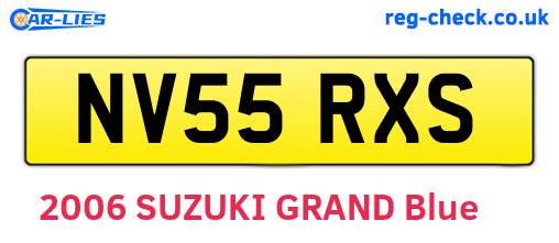 NV55RXS are the vehicle registration plates.