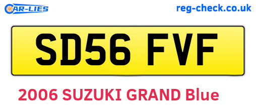 SD56FVF are the vehicle registration plates.