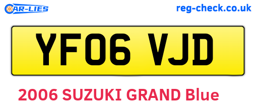 YF06VJD are the vehicle registration plates.