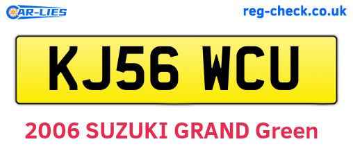KJ56WCU are the vehicle registration plates.