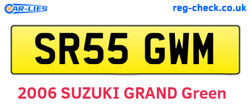 SR55GWM are the vehicle registration plates.