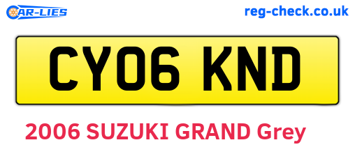 CY06KND are the vehicle registration plates.