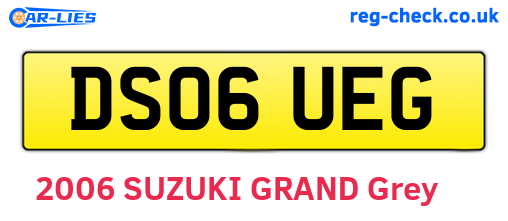 DS06UEG are the vehicle registration plates.