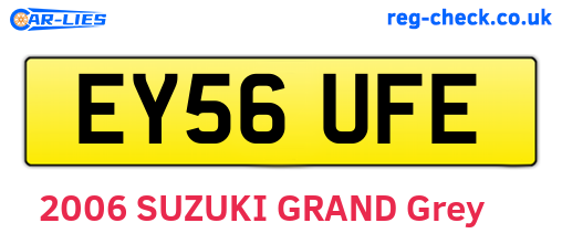 EY56UFE are the vehicle registration plates.