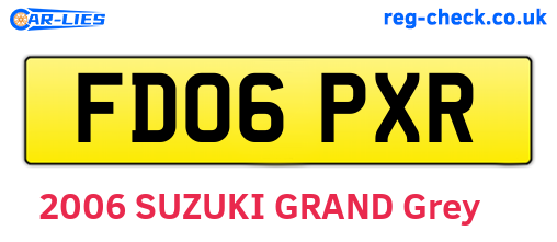 FD06PXR are the vehicle registration plates.