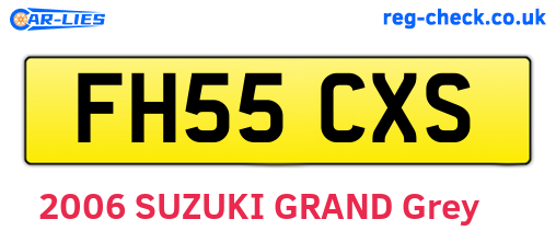 FH55CXS are the vehicle registration plates.