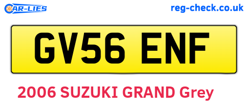 GV56ENF are the vehicle registration plates.