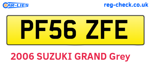 PF56ZFE are the vehicle registration plates.